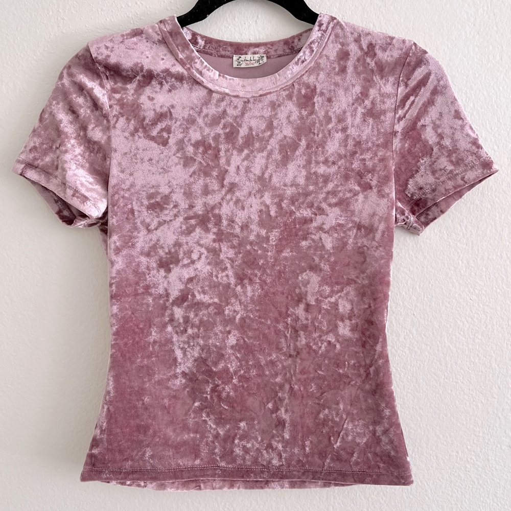 NWOT Free People Velvet Baby Tee Sz Medium